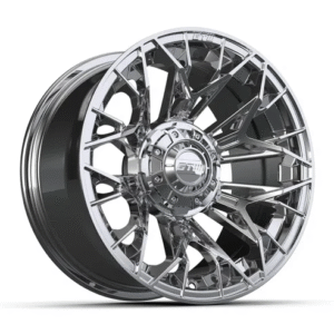 14" Stellar Chrome Golf Cart Wheel - 14"x7" ET-25 Offset⎮GTW®